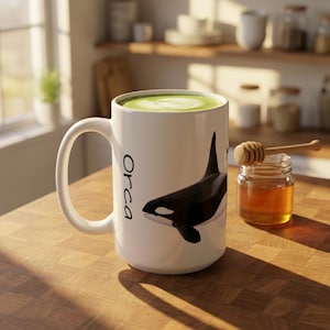 Orca-koffiemok: de perfecte mok voor diepduikende zeebiologen en Atlantische orka-experts