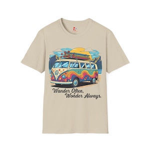 Wander Often T-Shirt: Unisex Softstyle Tee for Travel Lovers