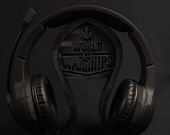 World of Warship Headphone Stand, Warship Headset Stand, Gaming Room Decor