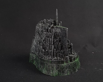 Minas Tirith Sculpture, Lord of the Rings Statue, Gaming Room Decor, Home Decor