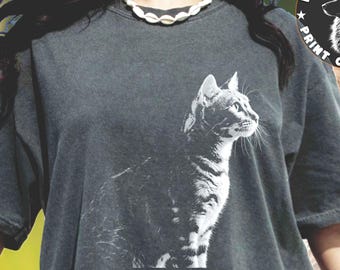 Bengal Cat Realistic Unisex Comfort Colors T-Shirt - Gift for Pet Lovers