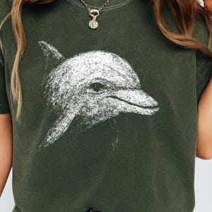 Dolphin Unisex T-shirt, Ocean Lover Gift, Comfort Colors Tee, Marine Animal Shirt, Sea Life Present, Nature Lover Apparel