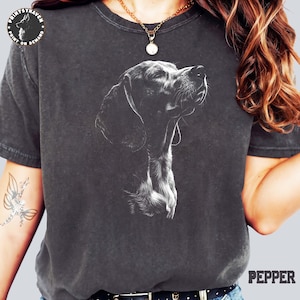 Beagle Tee Comfort Colors, Beagle Silhouette Shirt, Dog Tee, Dog Tshirt, Unique Pet Lover Gift, Unisex Apparel