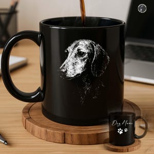 Personalized Dachshund| Custom Pet Name Coffee Cup | Dog Lover Gift for Her/Him | Unique Dog Breed Art Mug | Dachshund Fan