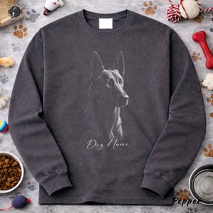 Custom Name Belgian Malinois Comfort Colors Shirt: Personalized Dog Lover Tee image 12