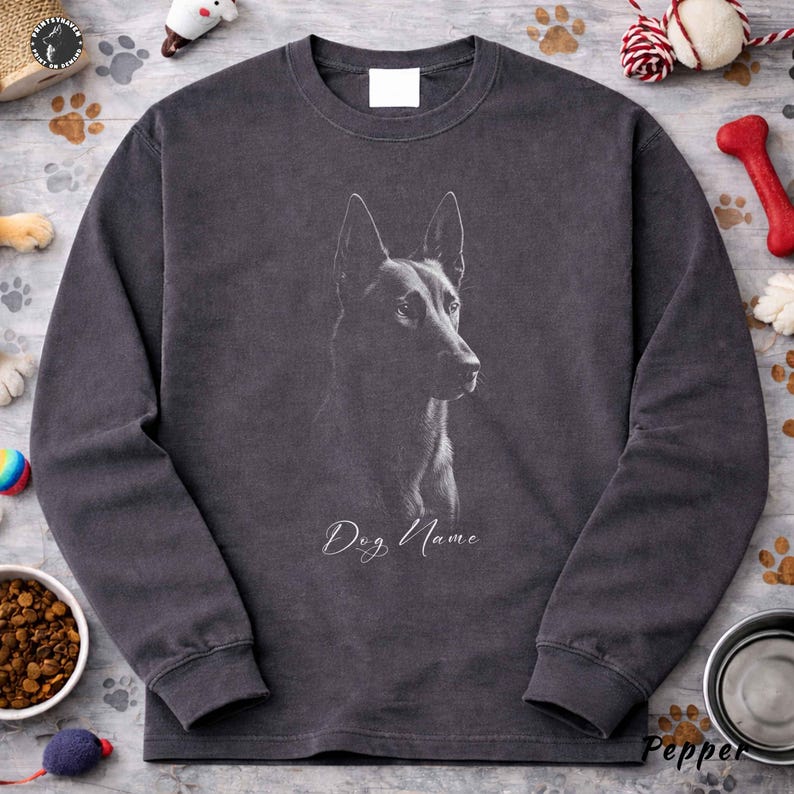Custom Name Belgian Malinois Comfort Colors Shirt: Personalized Dog Lover Tee image 12