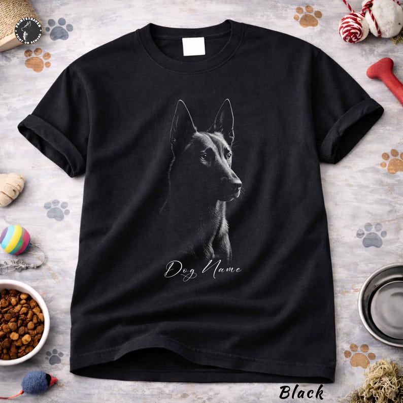 Custom Name Belgian Malinois Comfort Colors Shirt: Personalized Dog Lover Tee image 4