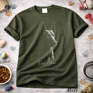Custom Name Belgian Malinois Comfort Colors Shirt: Personalized Dog Lover Tee image 3