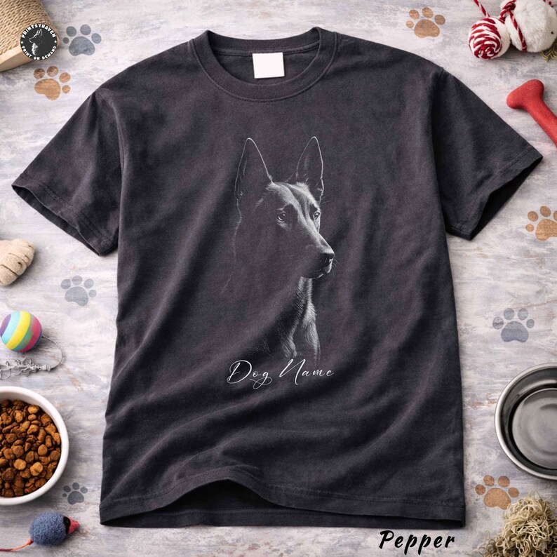 Custom Name Belgian Malinois Comfort Colors Shirt: Personalized Dog Lover Tee image 9