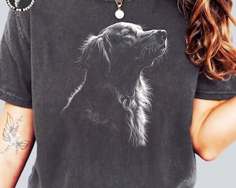 Golden Retriever Tee Comfort Colors, Goldie Silhouette Shirt, Dog Tee, Dog Tshirt, Unique Pet Lover Gift, Unisex Apparel