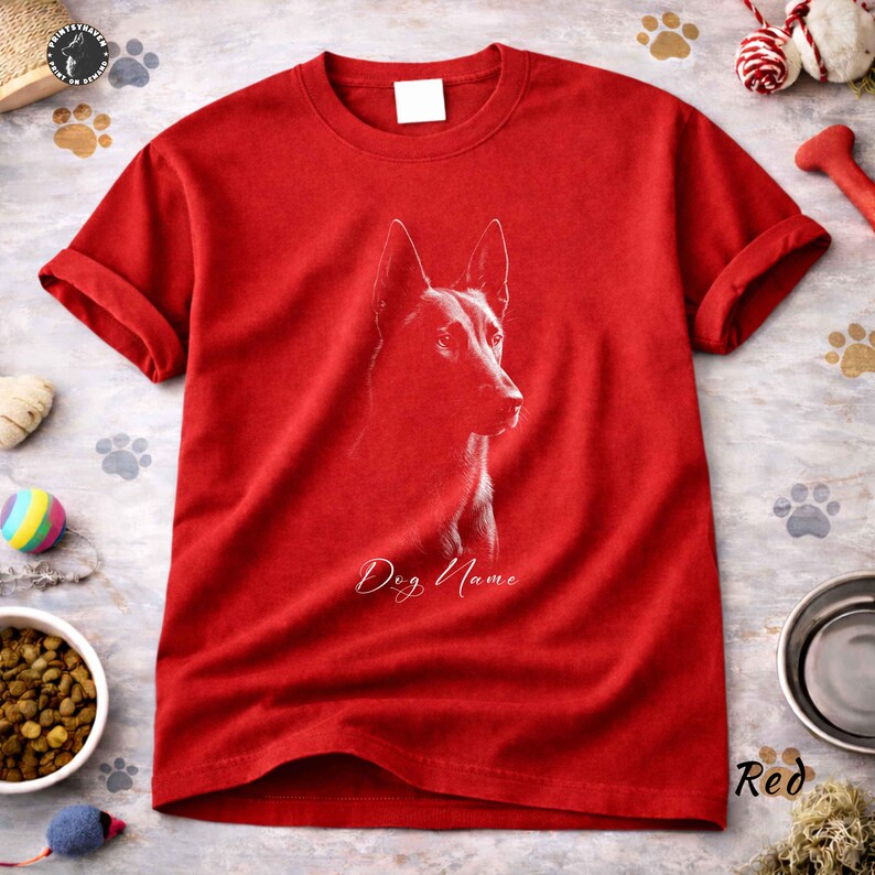 Custom Name Belgian Malinois Comfort Colors Shirt: Personalized Dog Lover Tee image 10