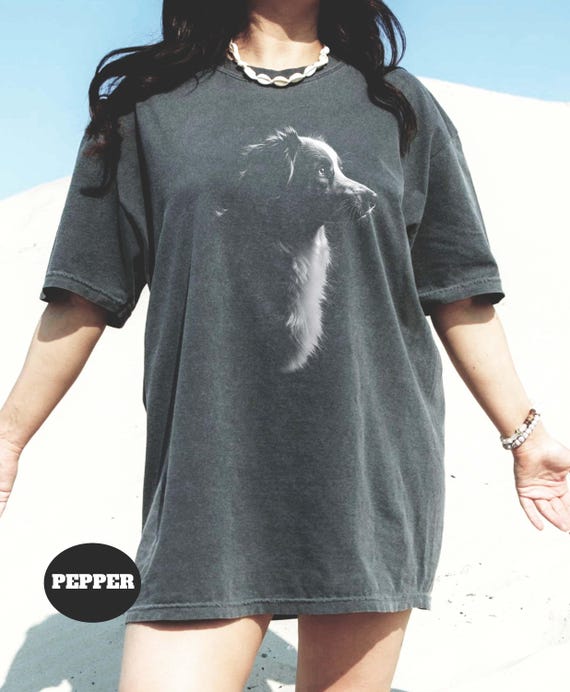 Australian Shepherd T-Shirt: Realistic Aussie Silhouette, Dog Lover Gift