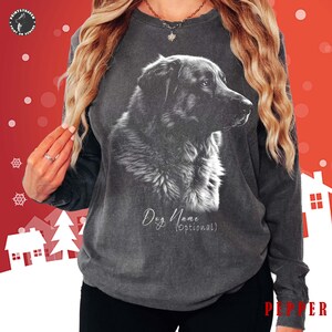 Dog Long Sleeve T-Shirt, Personalized Anatolian Shepherd Gift, Anatolian Shepherd Lover Tee, Unisex Comfort Colors Anatolian Long Sleeve