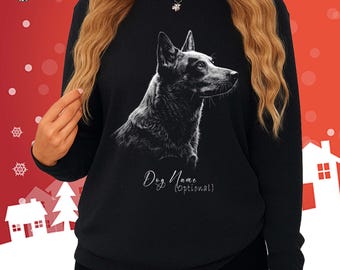 Personalized Australian Cattle Dog Long Sleeve Shirt: Blue Heeler Mom Gift