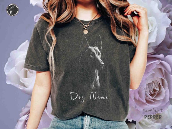 Custom Belgian Malinois Comfort Colors Shirt: Personalized Dog Lover Tee
