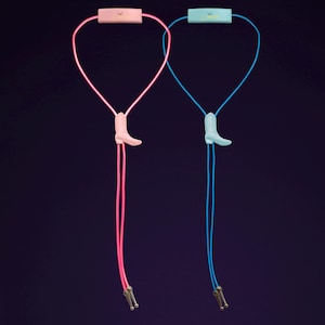 Light-Up Cowboy Boot Bolo Tie: LED Western Wear