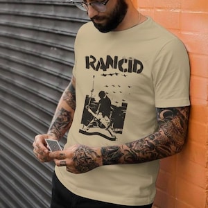 Camiseta con foto de banda grunge, camiseta gráfica de punk rock hadkore