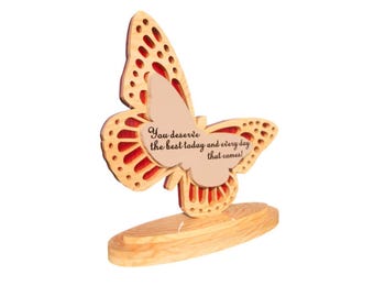 Butterfly Mom Gift – 8 March & Mother’s Day Laser Cut File | SVG DXF EPS Digital Download