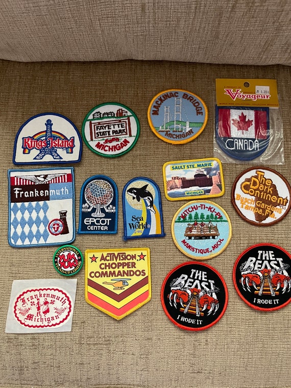 Vintage 1980's Miscellaneous Patches from Amuseme… - image 1