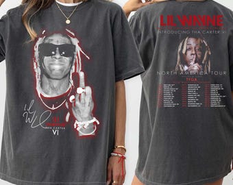 Comfort Colors Lil Wayne Middle Finger shirt Lil WAYNE Tour 2025 North America Tour Lil Wayne shirt T-Shirt Lil Wayne Merch