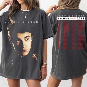 Justin Bieber Believe Tour Shirt - Etsy