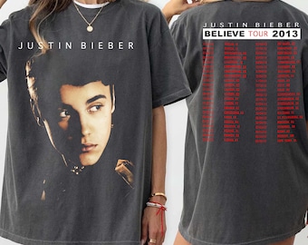 Justin Bieber Believe Tour Tshirt Tour Tee - Etsy