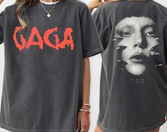 Comfort Colors® Mayhem Tour Tshirt, 2 sided Design Tee, Lady gaga Shirt, Pop Music Lover Shirt, Gift for Little Monster, Mayhem tour