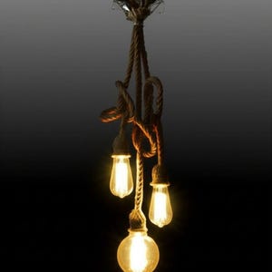rope pendant lighting, woven with hemp rope, rope lamp,rustic chandeliers, rustic rope light fixture.