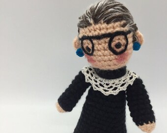 ruth bader ginsburg crochet doll pattern