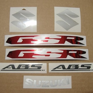 Suzuki GSR 600 2010 full aftermarket decals replica stickers set kit reproduction graphics restoration adhesives logo aufkleber K0 L1