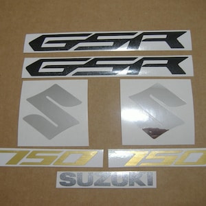 Suzuki GSR 750 2012 complete reproduction decals kit stickers set replica graphics restoration adhesives aufkleber labels pattern