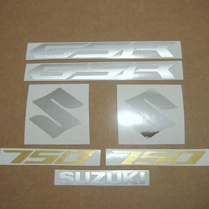 Suzuki GSR 750 2012 2013 complete replacement decals replica stickers kit reproduction graphics  adhesives adesivi pegatinas logo L2