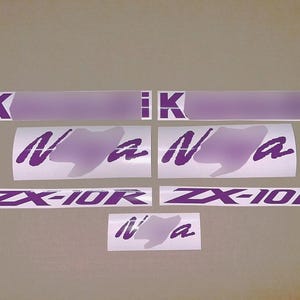 Zx6r Purple Decal - Etsy Canada