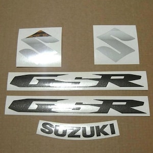 Suzuki GSR 600 2008 full aftermarket decals kit replica stickers set reproduction graphics restoration adesivi logo emblems aufkleber labels