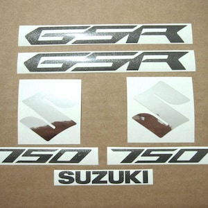 Suzuki GSR 750 2012 2013 reproduction aftermarket full decals set stickers graphics restoration aufkleber autocollants pattern