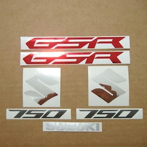 Suzuki GSR 750 2013 full replacement decals kit replica stickers reproduction graphics restoration adesivi emblems aufkleber L3 labels