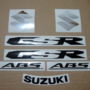 Suzuki GSR 600 2008 complete replica decals kit stickers set reproduction graphics restoration adesivi mark autocollants aufkleber