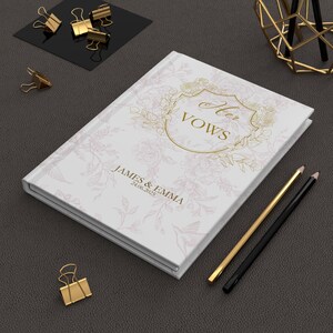 Customizable Vow Books For Wedding Unique His And Her Vow Books Timeless Personalized Wedding Keepsake Romantic Ceremony Gift