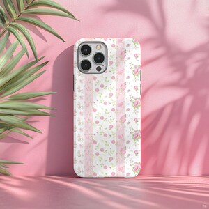 Blushing Floral Phone Case, Pink Floral with Lace Phone Cover , Pink Flower Phone Case, Cute Phone Case for iPhone , Samsung