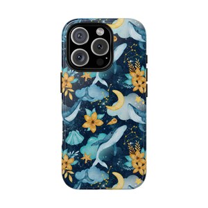 Blue Watercolor Shark Phone Case Cover for iPhone 16 15 14 13 12 Pro Max Case - Samsung Galaxy S25 S24 S23 S22 Ultra MagSafe Case For iPhone