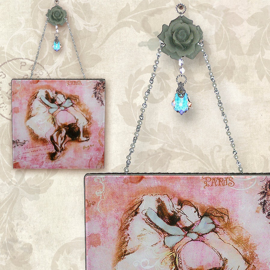Parisian Pink Ballerina Wall Hanging Vintage Paris Fashion Etsy