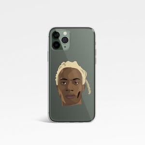 Playboi Carti iPhone Hülle Transparent | Minimalistische Rap Handyhülle für iPhone 15, 14, 13, 12Pro, 12 | Urban Music Fan Geschenkidee