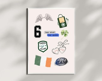 Aesthetic Digital Print | Saving 6 Joey & Aoife Collage Boys Of Tommen