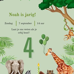 Tarjeta de cumpleaños - Safari
