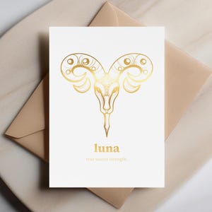 Tarjeta del zodiaco personalizada de Tauro: la verdadera fuerza de Tauro, tarjeta de felicitación astrológica dorada, tarjeta de nombre personalizada, regalo único de cumpleaños o de signo zodiacal.