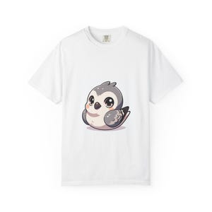 Cute Cartoon Pigeon Unisex T-Shirt, Gifts for Bird Lovers, Casual Wear, Playful Tee for All Occasions, Nature Themed Apparel
