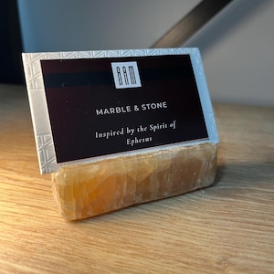 Aangepaste onyx marmeren kaarthouder | Elegante standaard voor bruiloften, sieraden, evenementen, gepersonaliseerde naamkaartjes | Hotelbalie displayhouder via