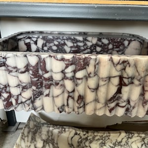 Viola Marble Sink: Romans Style Rectangular Wall Hung Vanity, Bathroom Sink