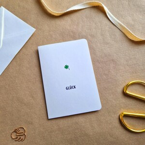 Grußkarte - Glück - Glücksklee für besondere Momente