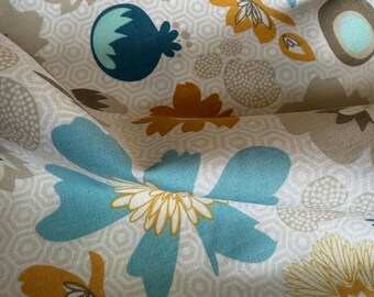 Riley Blake LOST and FOUND 2 (C3690) - Aqua - Verkocht op maat gesneden - doorlopend gesneden